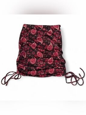 Y2K Tiger Mist black & pink paisley mini skirt🍓